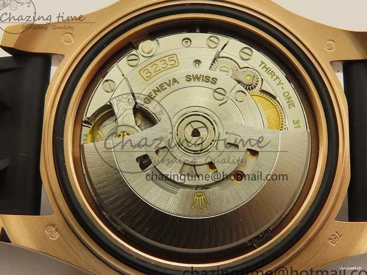 Black on 126655 Black 1:1 Bezel VS3235 Yacht-Master Edition Best Rubber Strap Ceramic RG 3EF 0415